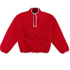 Parke Pullover Red Fleece